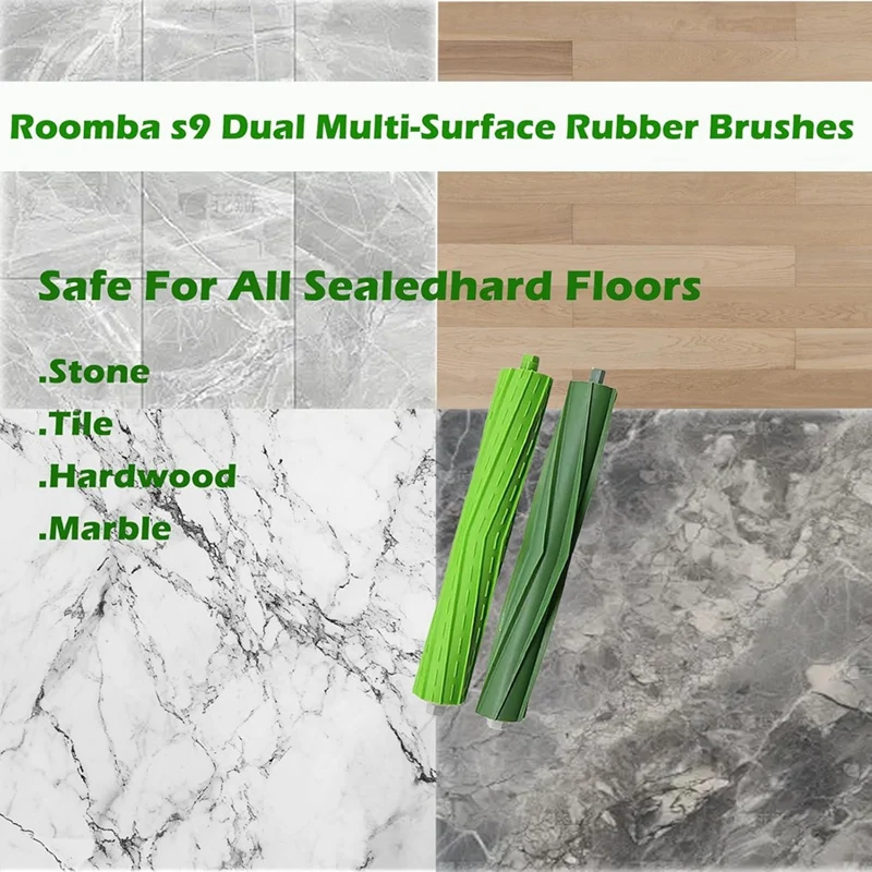 A86I-Sikat Rol Pengganti untuk Irobot Roomba S9 (9150) S9 + S9 Plus (9550) Seri S Sikat Rol Karet Penyedot Debu