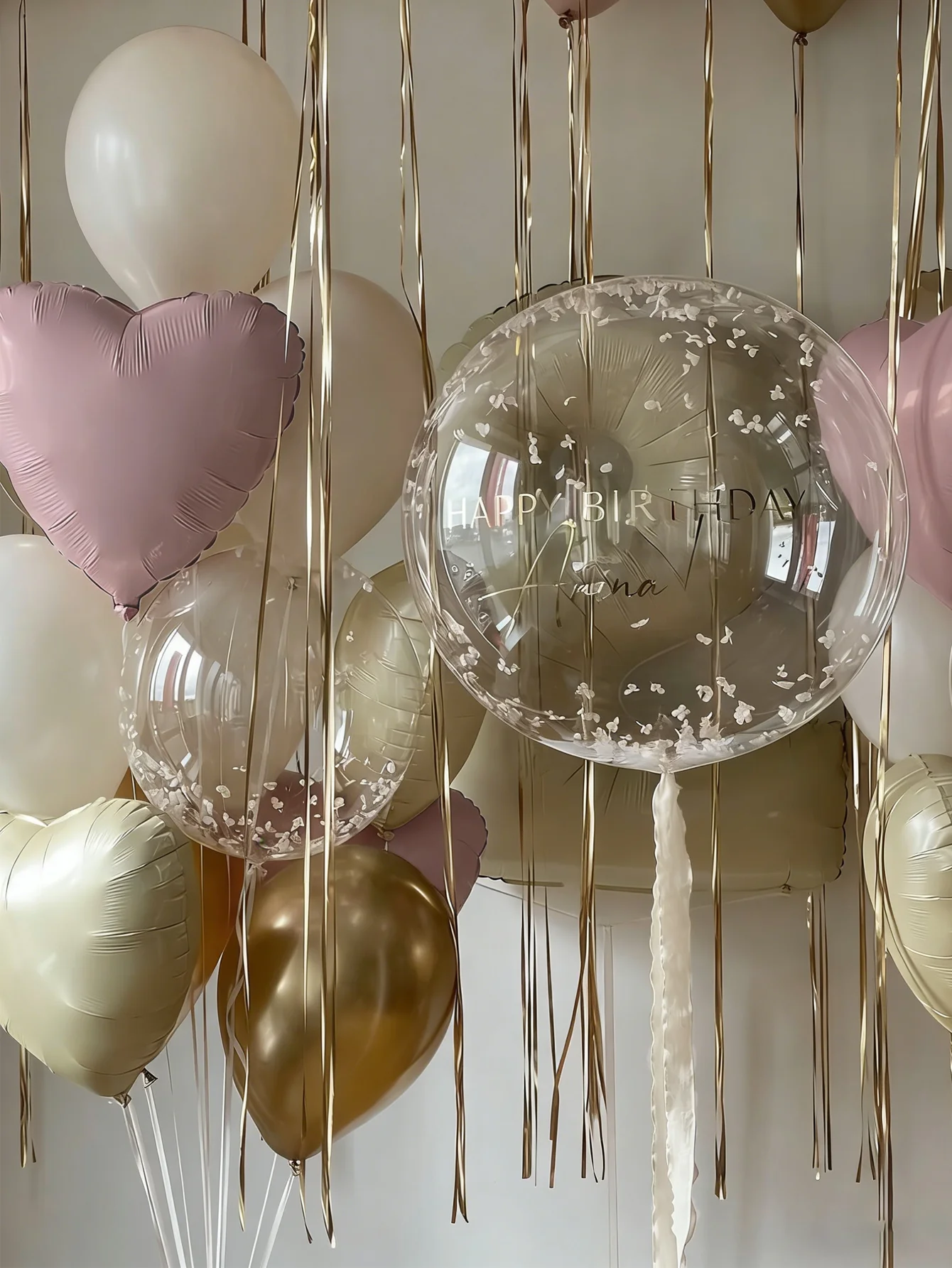 Rosa Herz-Ballon-Set Transparente Bobo-Ballons für Hochzeitssaison Muttertag Heiratsantrag Geburtstag Dekoration – Detail 8