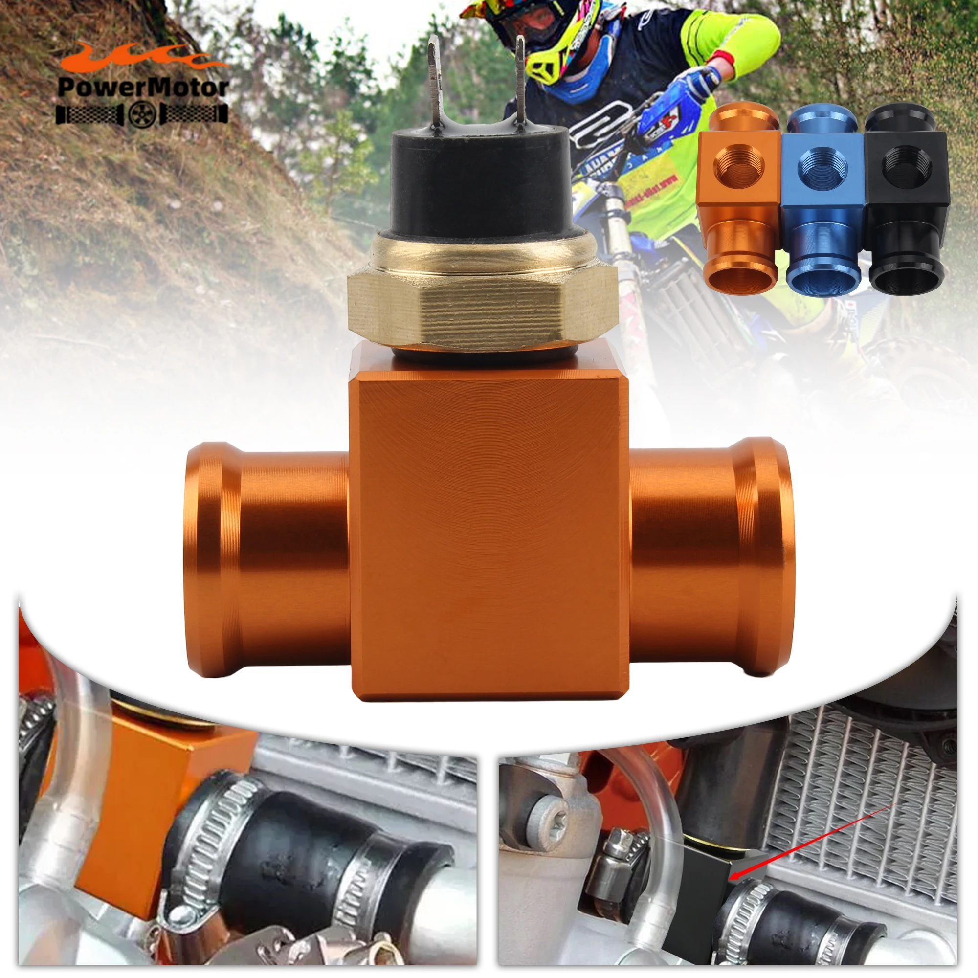 

Enduro Motorcycle Temperature Sensor Switch Universal Radiator Coolant For KTM Yamaha Kawasaki Honda Scooter Modification Parts