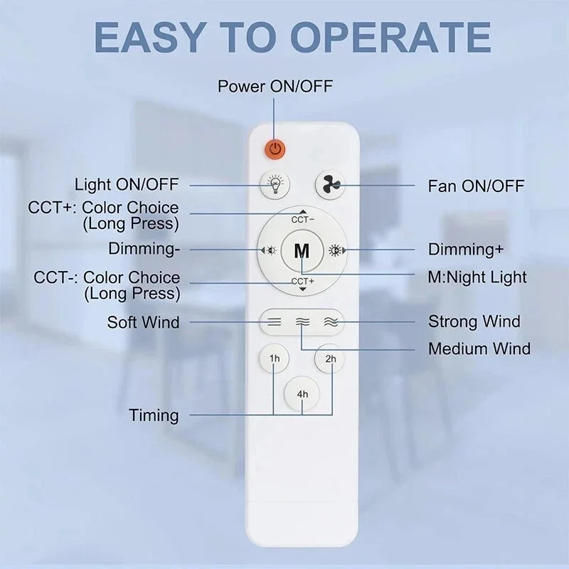 Universal Basic Remote Controller Fit for Ceiling Fans with Light