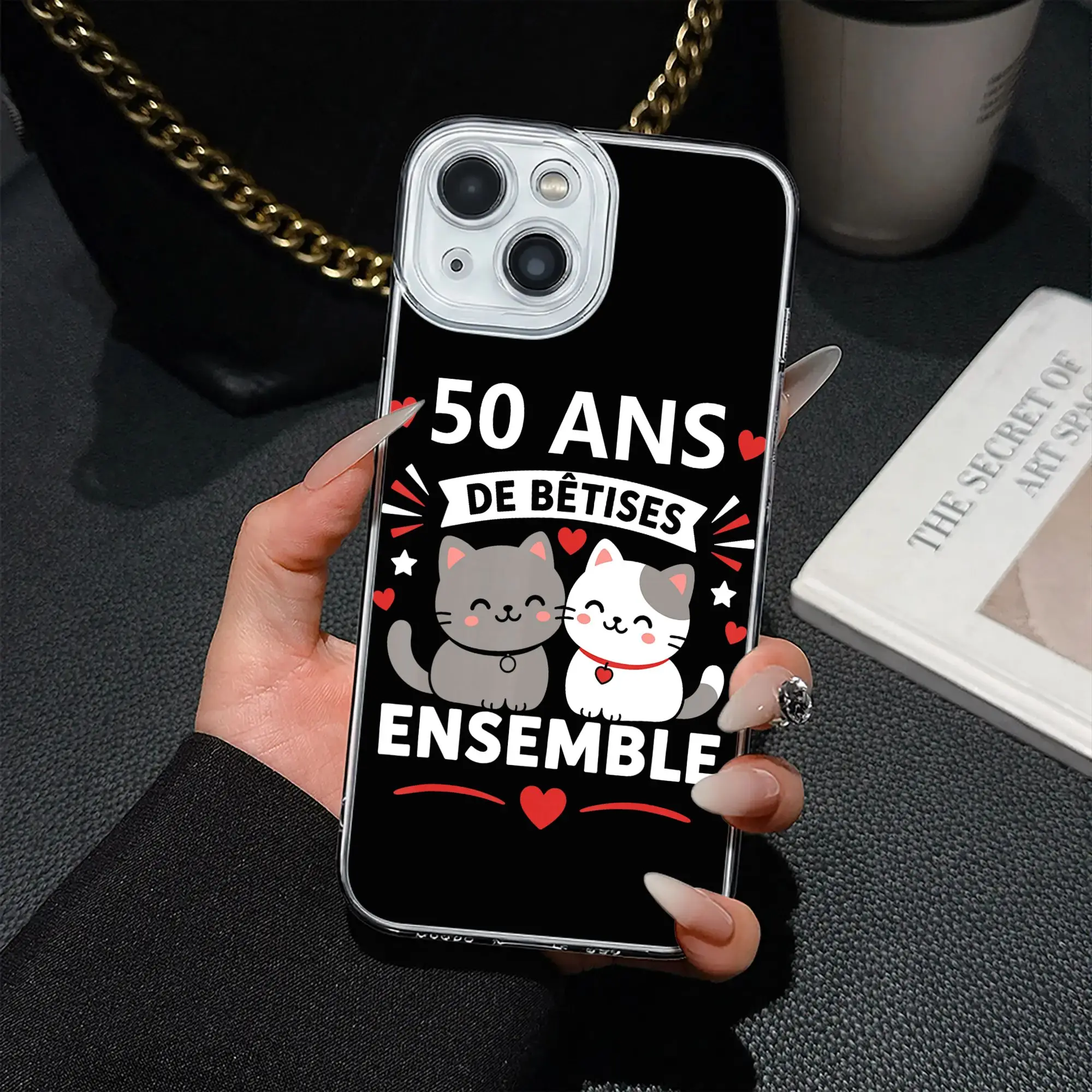 Nueva Funda Protectora para Teléfono con Diseño de Bumper de Armadura, Humorístico, para Aniversario de 50 Años de Matrimonio, para Parejas de 50 Años, Compatible con iPhone 17 16 15 14 13 12 11