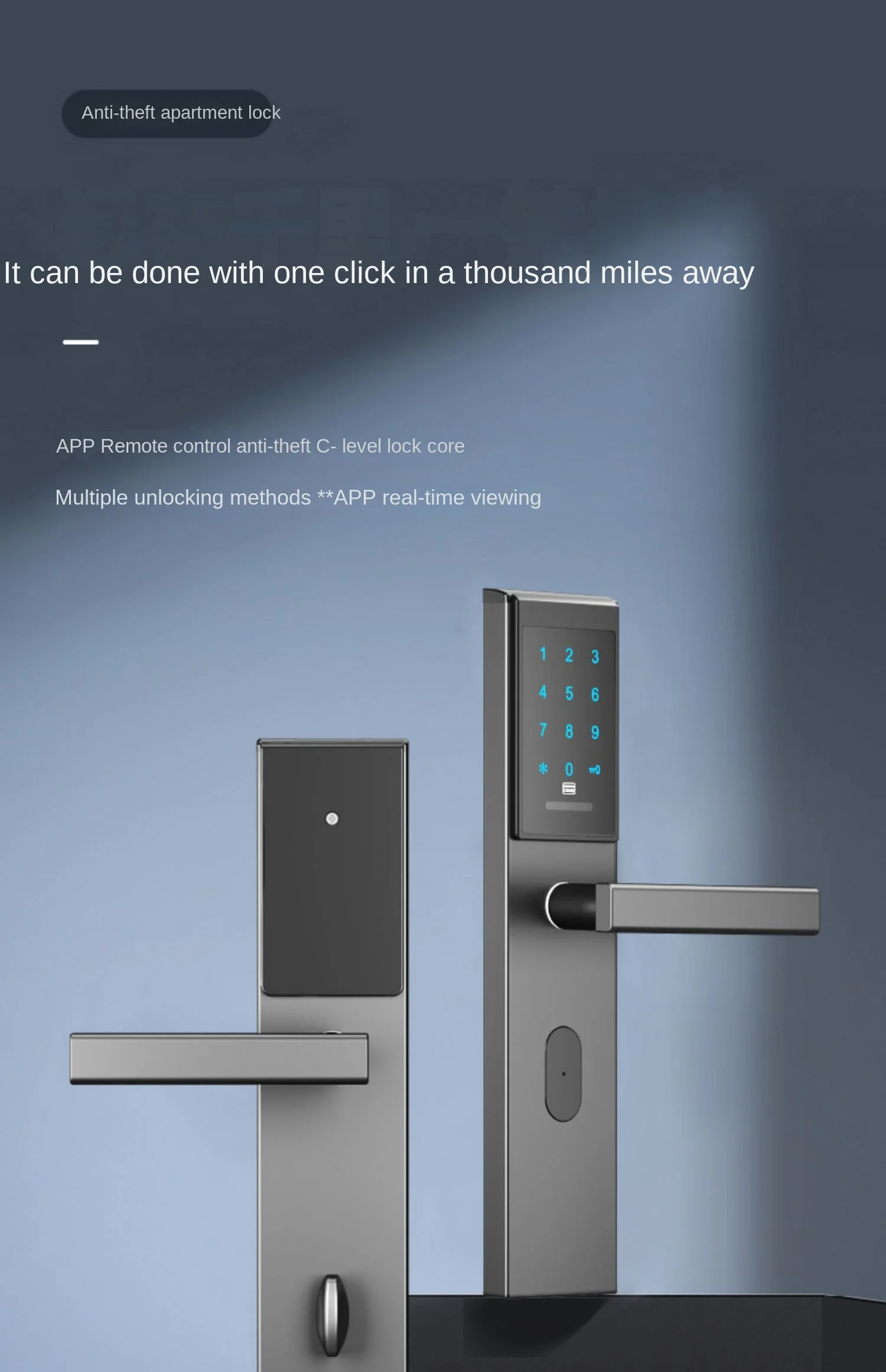 Smart door lock password lock induction home door entrance indoor magnetic card anti-theft lock