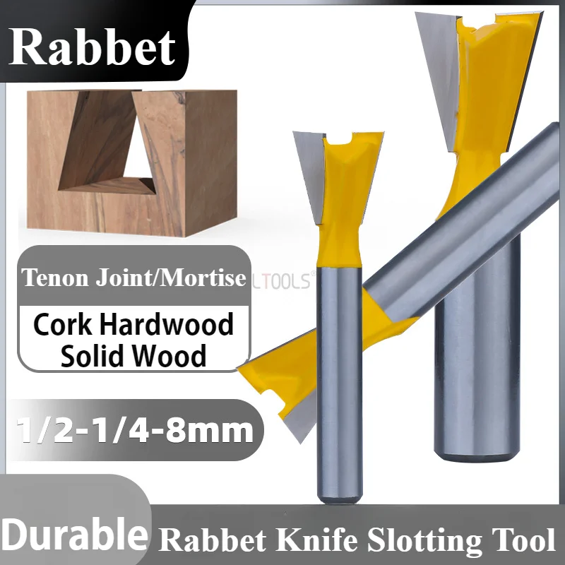 

Rabbet Knife Slotting Tool Make Dovetail Joint Special Milling Cutter Alloy Coating Edge Trimming Machine Blade Woodwork Tools