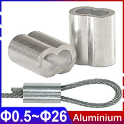 Manchon de connexion en aluminium pour partenaires de suppression, pince naren aluminium, verrouillage de la tête, joint circulaire, 0.5mm, 1mm, 2mm, 3mm, 4mm, 5mm, 6mm, 8/10mm, 26mm