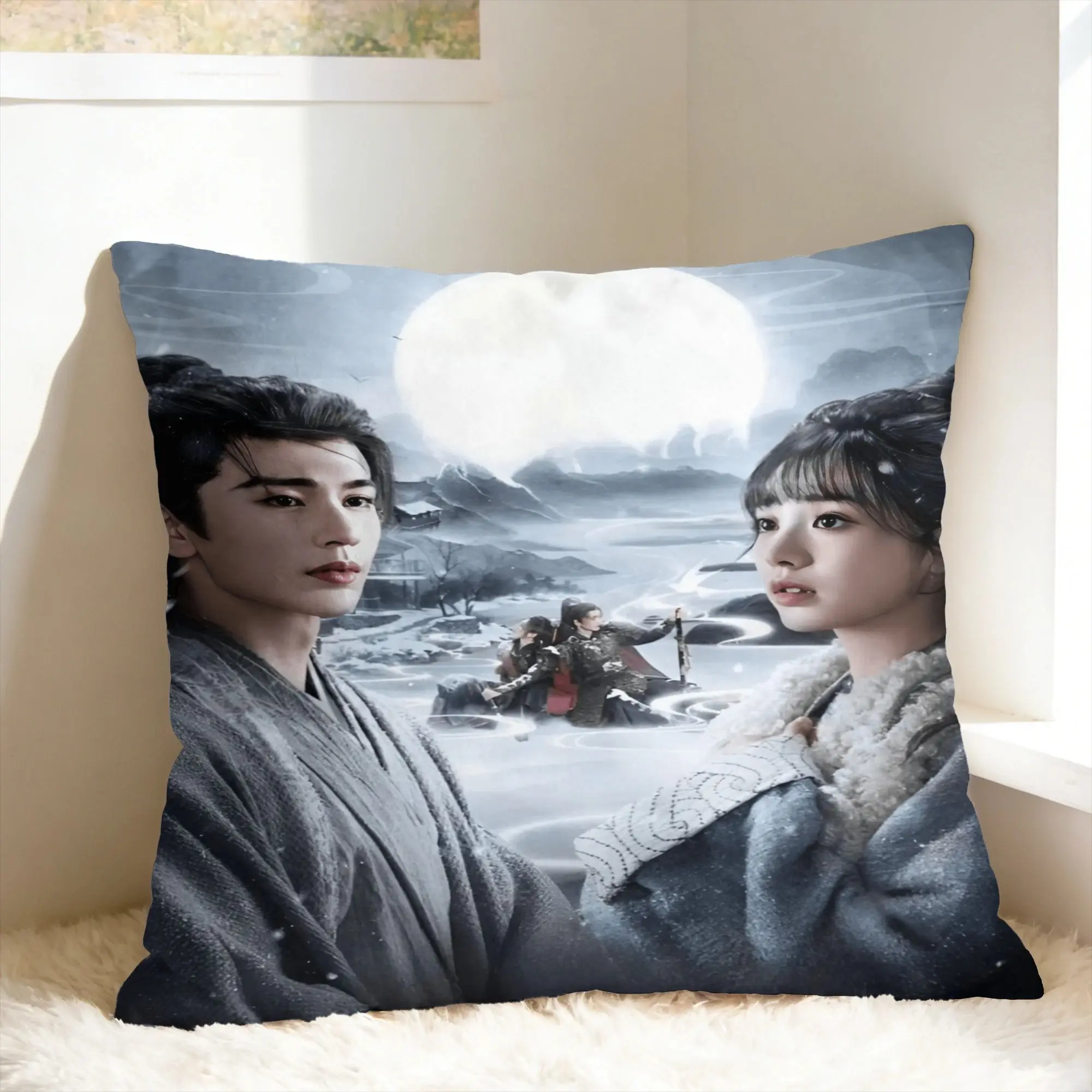 Pursuit of Jade Pillow Case Zhang Linghe Tian Xiwei Novelty Pillow Cover Comfy Pillowcases For Sofa Home Decoration
