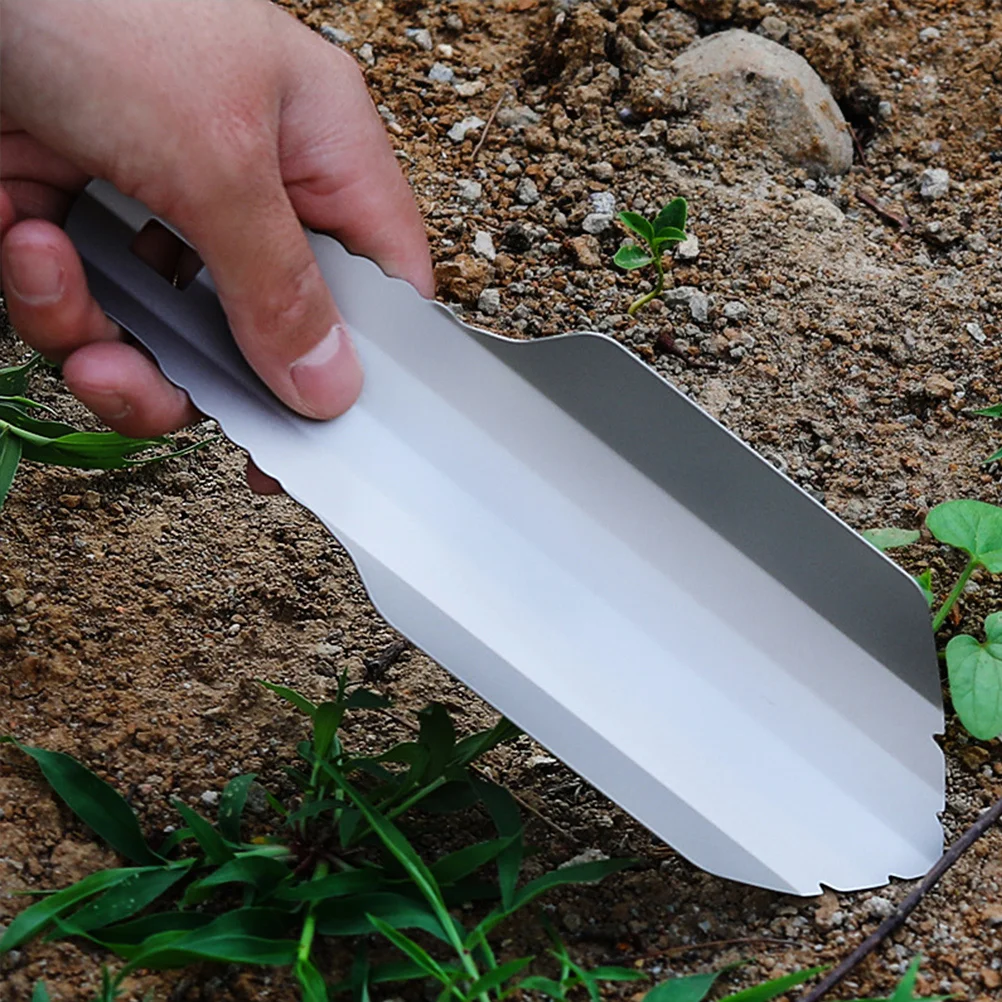 

Portable Garden Trowel Titanium Shovel Hand Tool For Digging Yard Flowerbed Planting Gardening Small Lightweight Durable Root
