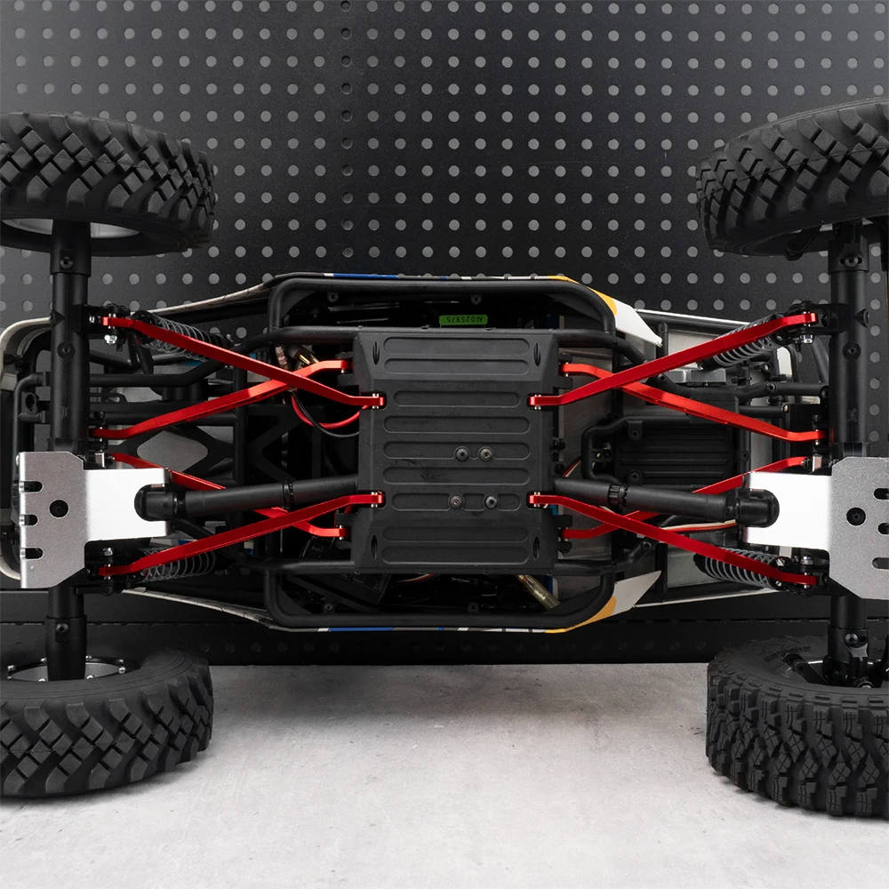 AXSPEED-enlajes superiores e inferiores de suspensión de chasis de Metal para 1/10 RC Crawler Axial Wraith 90018 RR10 90048 AX10 piezas
