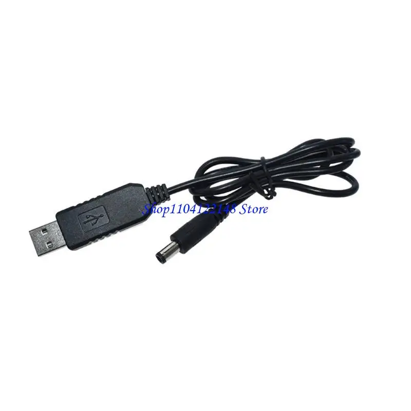 P9FA USB to DC5.5x2.1mm Round Hole Line WiFi Router Cable Cord 5/9/12V
