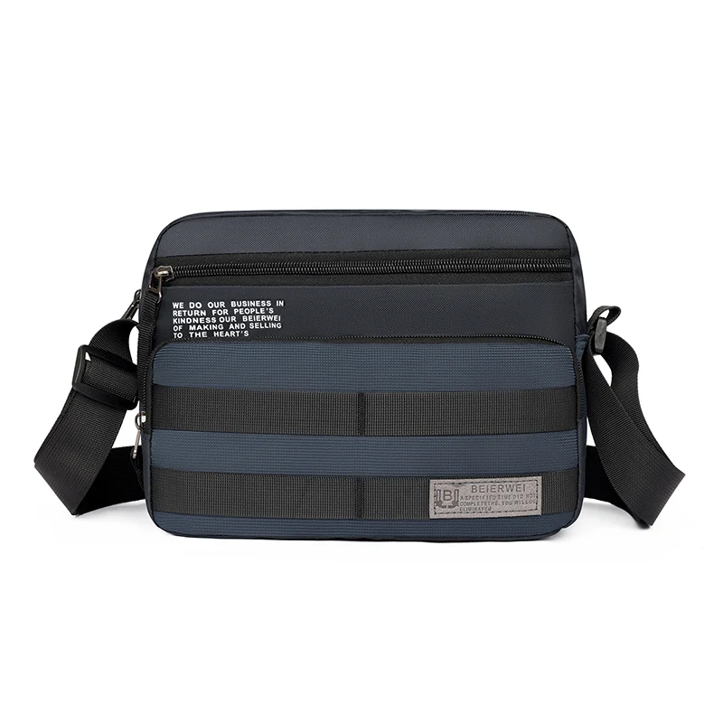 

New Large-Capacity Men's Fashionable Single-Shoulder Bag Horizontal Cross-Body Backpack Trendy Casual Lightweight Bag