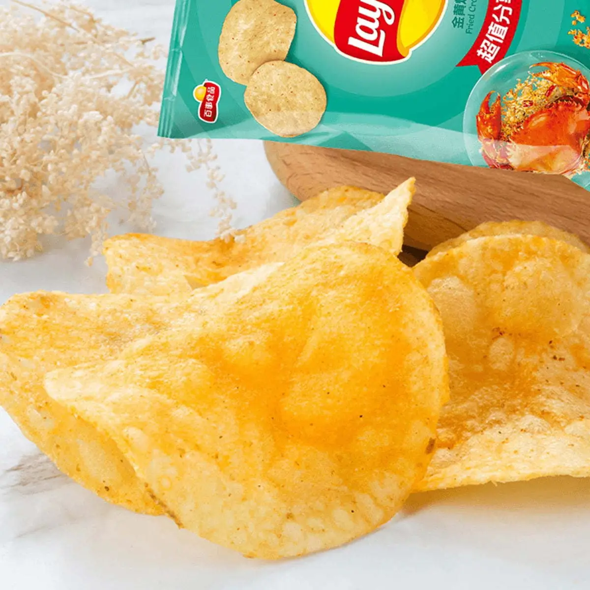 [8Packs] Lay's Fried Crab Potato Chips, 2.46oz*8Packs