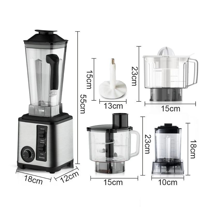 3L Multifunctional 5 in 1 Blender Household High Power Juicer Food Processor Grinder Machine