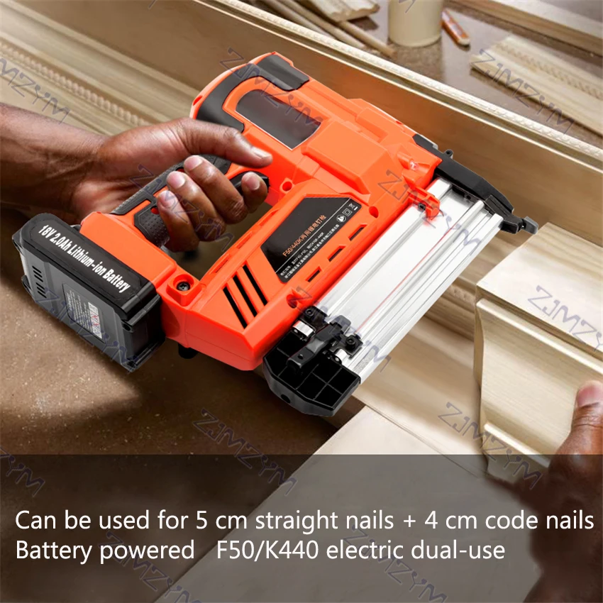 F50/k440 Lithium batterie Dual-Purpose Nagel pistole Wireless Elektro hefter wiederauf ladbare Nagel pistole Heft nagel Holz bearbeitungs werkzeug 18v