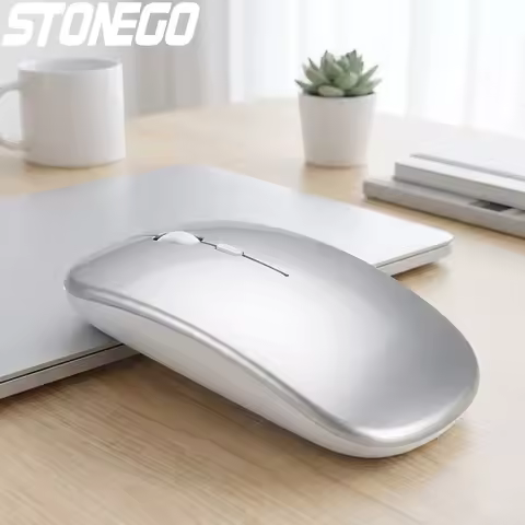 Rechargeable 2.4G Wireless Mouse Portable Ultra Thin Optical Silent Mouse USB Receiver for Computer PC Laptop Accessory