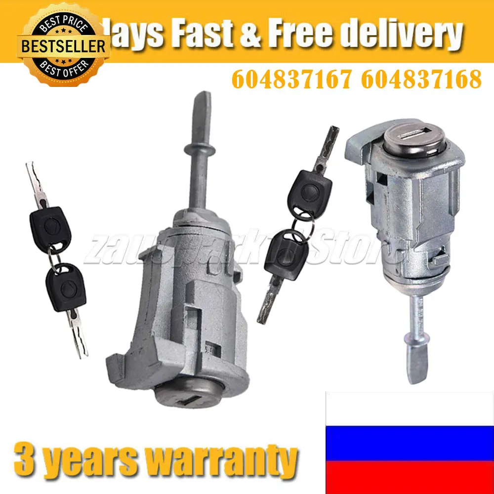 

604837167 604837168 Left or right door lock cylinder for VW Golf 4 IV MK4 BORA A6 Skoda Fabia Polo 1997-2009