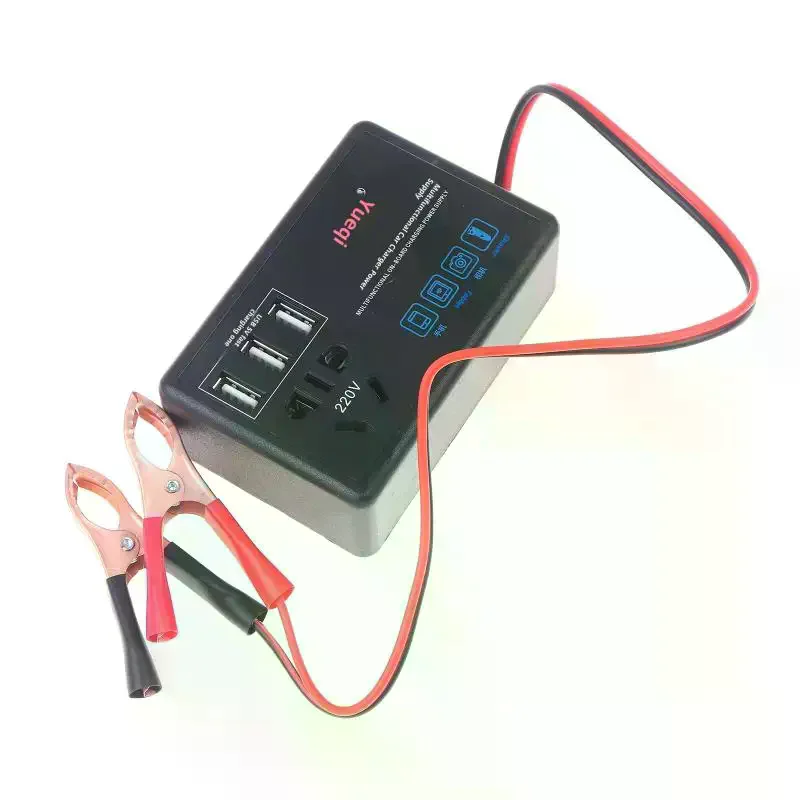 Multi-functional Car Power Inverter 12V/24V To 220V Converter With USB Port Automotive Charging Charger For Truck RV