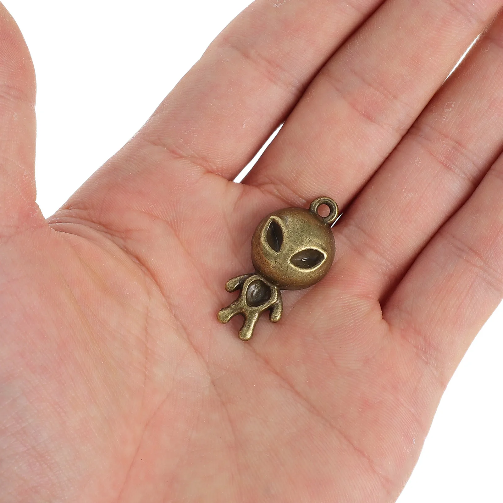

50pcs Alien Charms Pendant Alloy Diy Jewelry Making Crafts Necklace Bracelet Earring Decorative Pendants For Women Kids Fashion