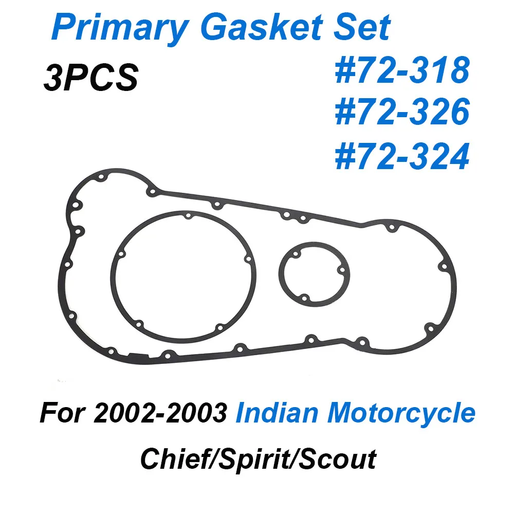 

3PCS For 2002-2003 INDIAN MOTORCYCLE PRIMARY GASKET SET CHIEF SPIRIT SCOUT MODELS Motorcycle Clutch Accessories