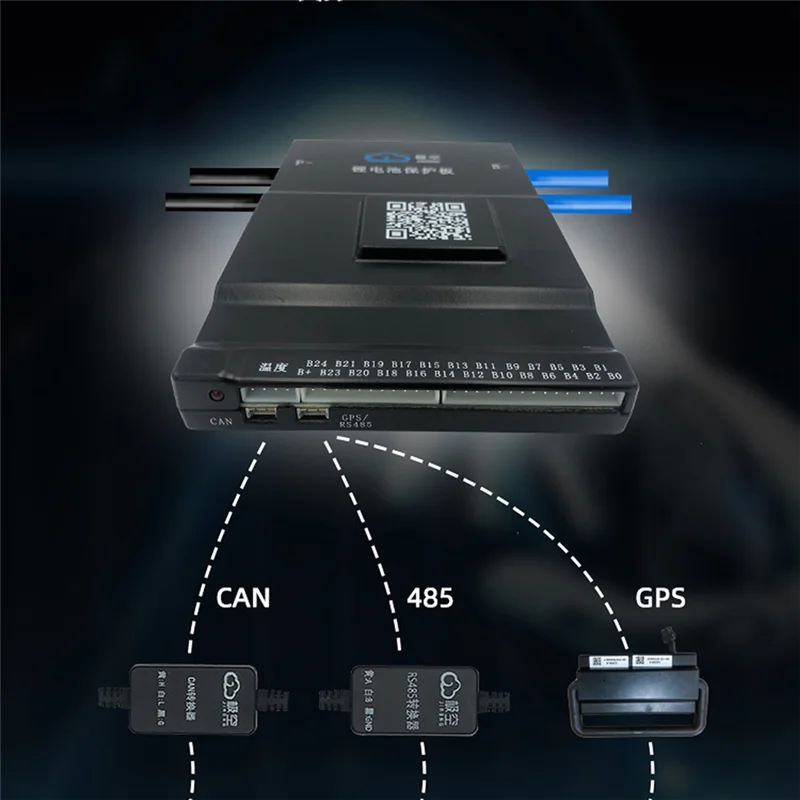 

AC57-JK B2A24S20P SMART BMS 2A БАЛАНСИРНЫЙ ТОЧ BMS 200A BT 36 В 48 В 60 В Li-LTO 18650 Аккумулятор Lifepo4 Хранение аккумуляторов