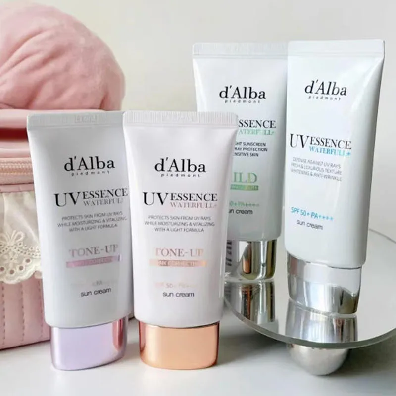 50ML d'Alba UV Essence Whitening White Truffle Sunscreen SPF50+ Moisturizing Lightweight Refreshing Gentle Sunscreen Skin Care