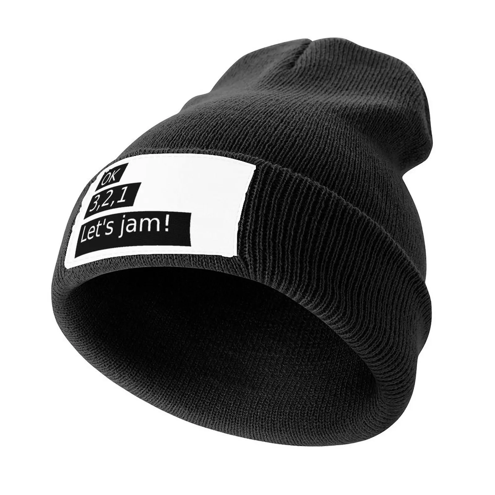 

OK 3 2 1 LETS JAM Knitted Cap party Hat Snapback Cap Luxury Woman Men's