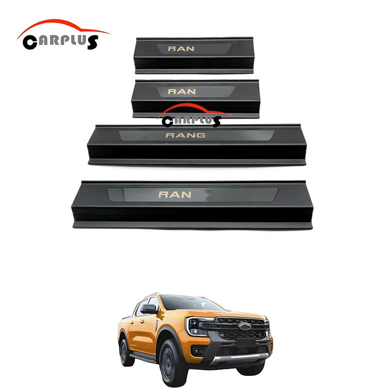 For FORD RANGER 2023 2025 T9  auto  Door Sill Scuff Plate door plate side  Pedal body kits accessories