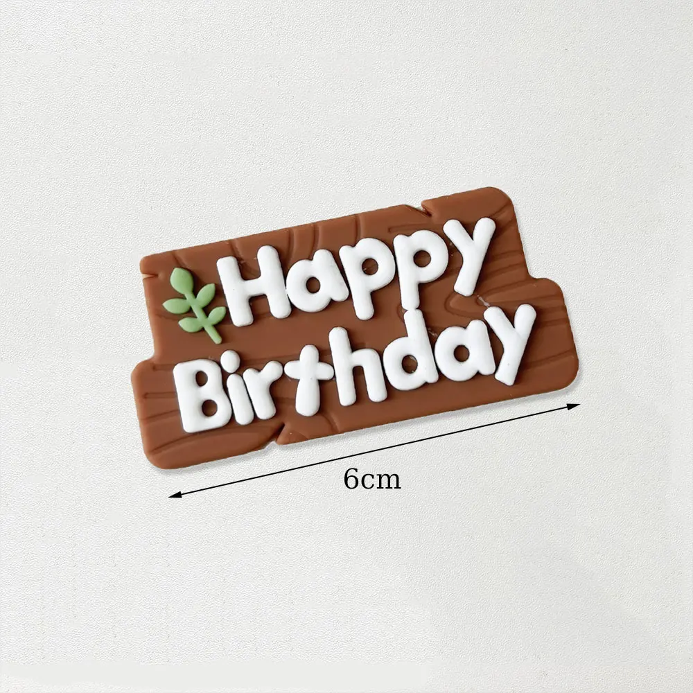 Kuchenaufsatz mit Safari-Tieren, grüne Blätter, Dschungeltiere, alles Gute zum Geburtstag, Kuchenaufsatz für Wild One, Geburtstag, Babyparty, Kuchendekoration – Detail 10