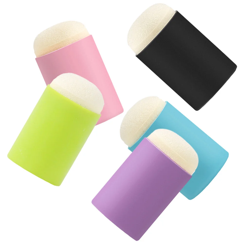 

5 Pcs Manual Child Blending Sponge Kids Toy Graffiti Finger Cover Plastic Novelty Daubers Painting Cots