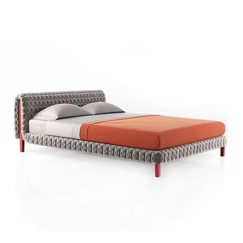 

Freehand space, fabric soft bed, classic design, master bedroom modern simplicity