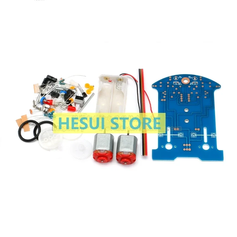 Intelligent Tracking Car kit black and white Line recognition patrol car/Fun DIY electronics