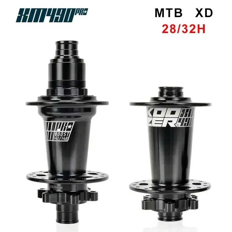 KOOZER XM490pro Boost XD 28H 32 Holes XX Eagle MTB Bicycle Hub 11 12s CR-MO Steel Axle 5x141 QR 15x110 12x148 THRU Bike Parts