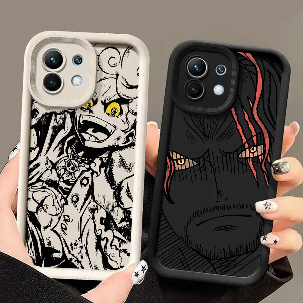 Ones Anime P-Piece Law Shanks Phone Case For Xiaomi 14T 14 13T Pro 12 13 11 Lite POCO F3 F5 X3 X5 X6 M5s M6 Pro Shockproof Cover