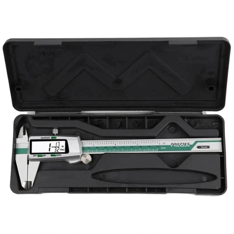 ET50 150mm Electronic Digital Caliper Stainless Steel Fraction/mm/Inch 0.01mm High Precision Measurement Vernier Tool