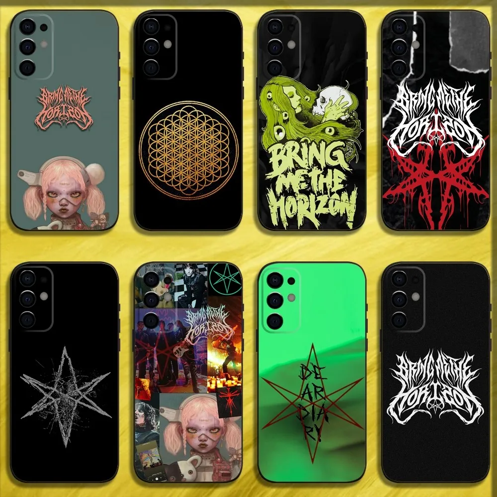 B-Bring Me The Horizon BMTH  Phone Case For Samsung S24,S21,S22,S23,S30,Ultra,S20,Plus,Fe,Lite,Note,10,9,5G Black Soft Cover