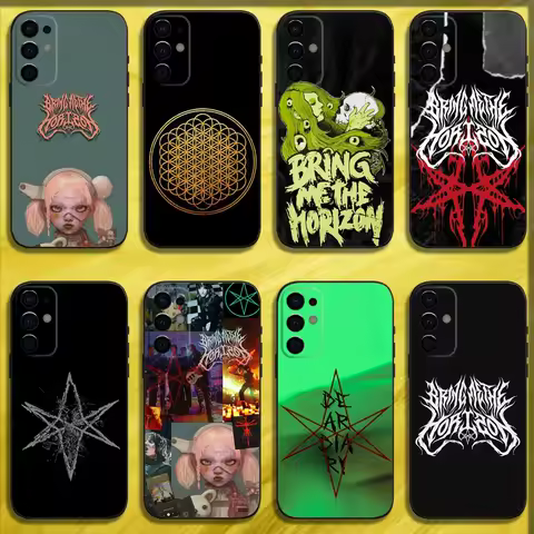 B-Bring Me The Horizon BMTH Phone Case For Samsung S24,S21,S22,S23,S30,Ultra,S20,Plus,Fe,Lite,Note,10,9,5G Black Soft Cover