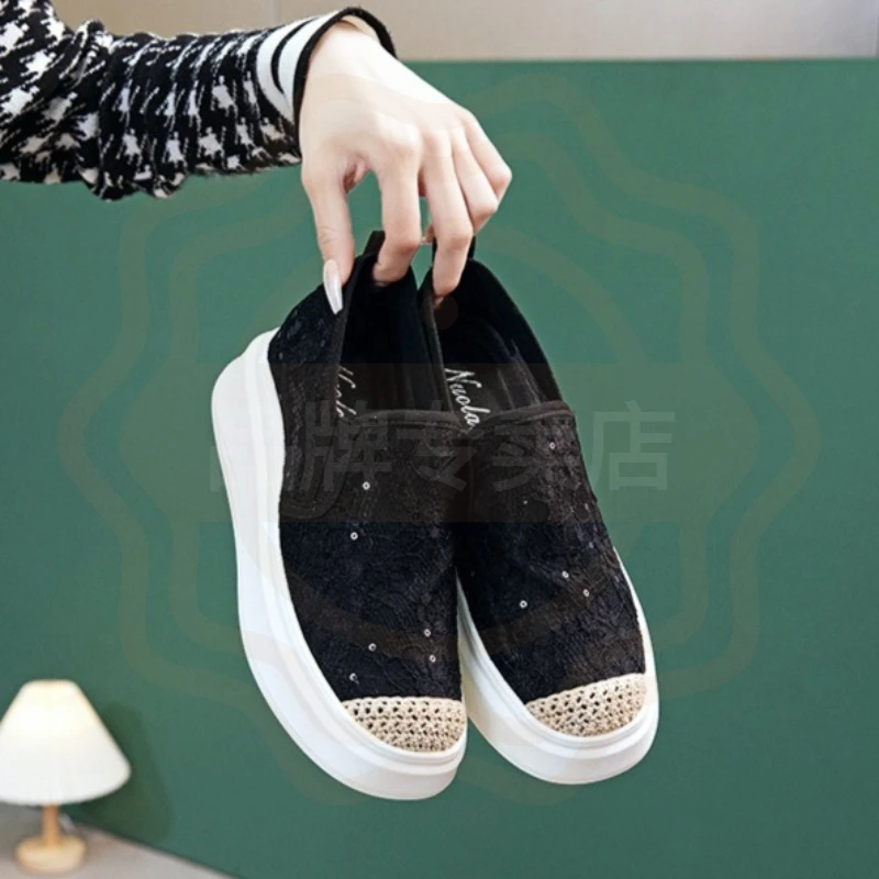 Summer New Women's Shoes Exquisite Bling Platform Loafers for Woman Fashion Vacation Sandals Designer Shoes Sandalias De Mujer