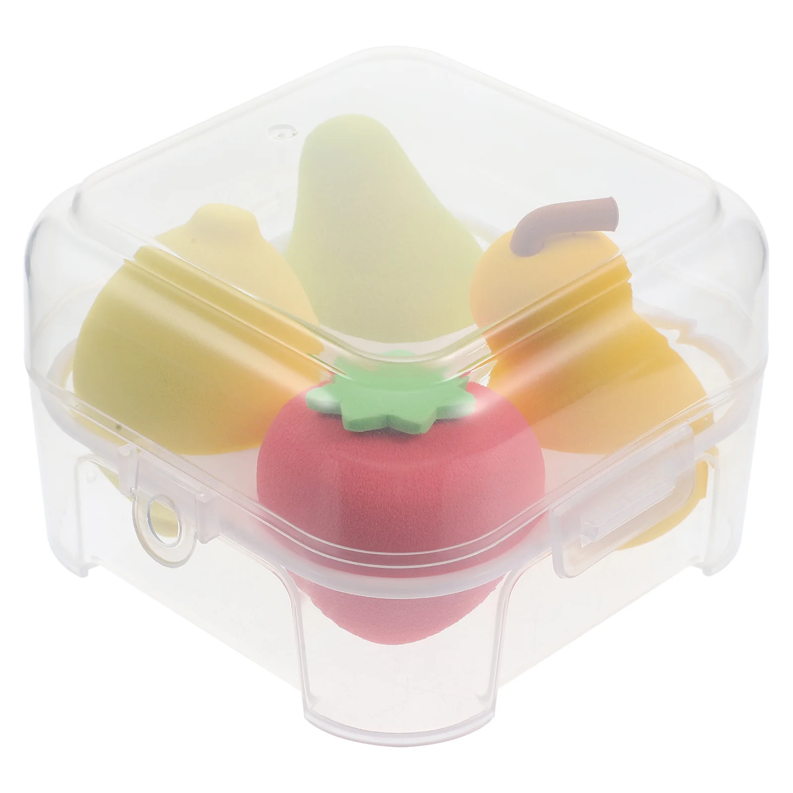 

4Pcs Creative Fruit Design Makeup Sponges Washable Powder for Liquid Foundation Isolation Cream Women Portable