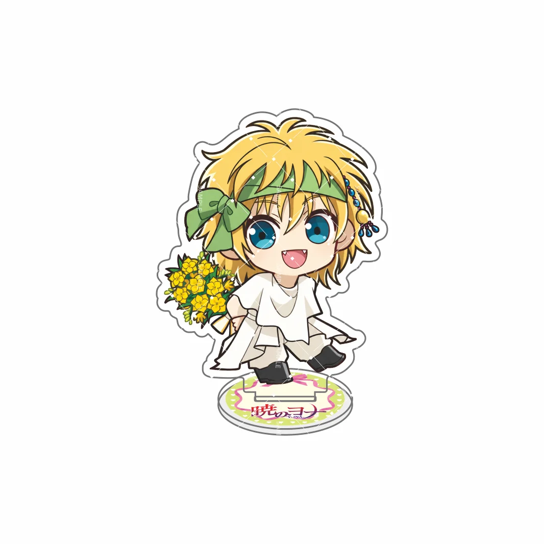 Yona of the Dawn Anime Acrylic Stand Keychain Flower Ver. 10CM Chibi Wedding Theme Yona Soo-Won Hak Table Desk Decor Gift