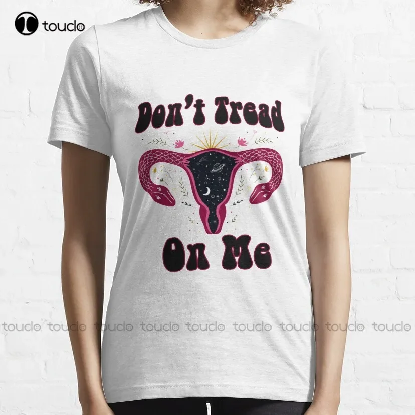 Don'T Tread On Me Uterus Pro Choice, My Uterus My Choice Classic T-Shirt Womens Tshirts Outdoor Simple Vintag Casual T Shirts
