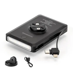 Bike Light Power Bank Multifunctional Large Capacity PowerBank with Recharging Cable Portable Outdoor Cycling Accessory Bicycle