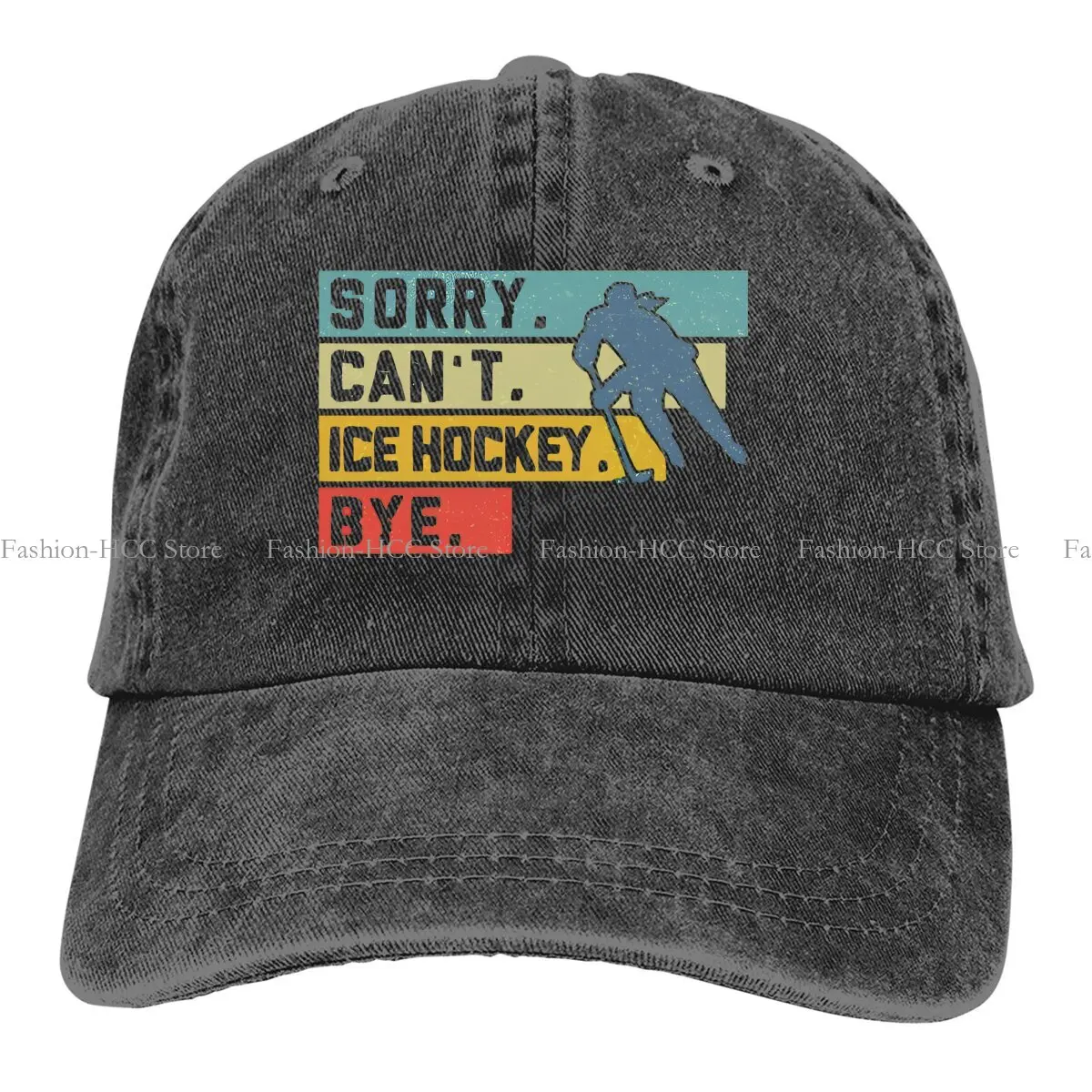 Sorry Cant Bye Sport Baseball Caps Peaked Cap Ice Hockey Sun Shade Hats for Men Women