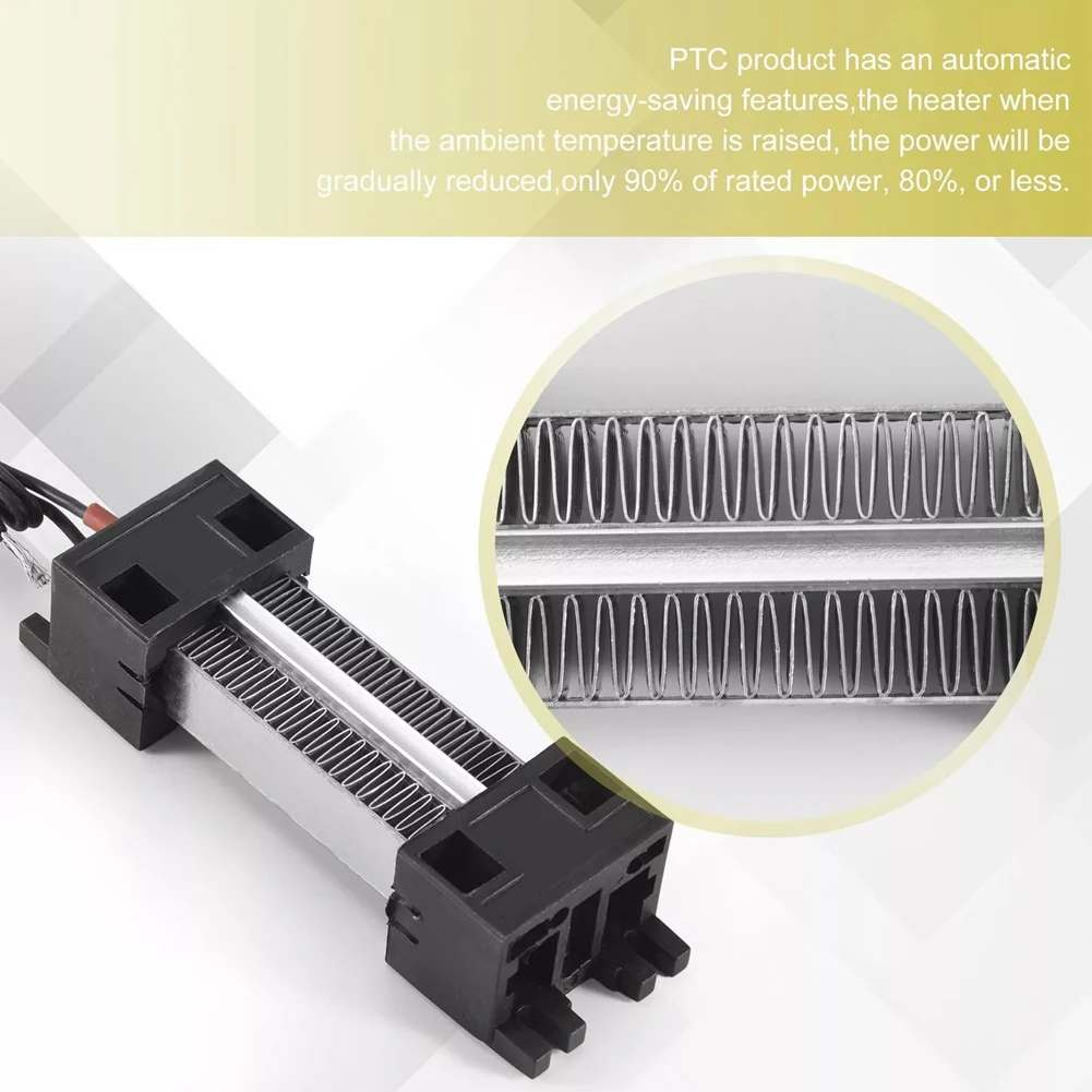 100W 12V AC DC Insulated Air Heater with PTC Heating Elements Providing Stable Heat for Electronic and Mechanical Use