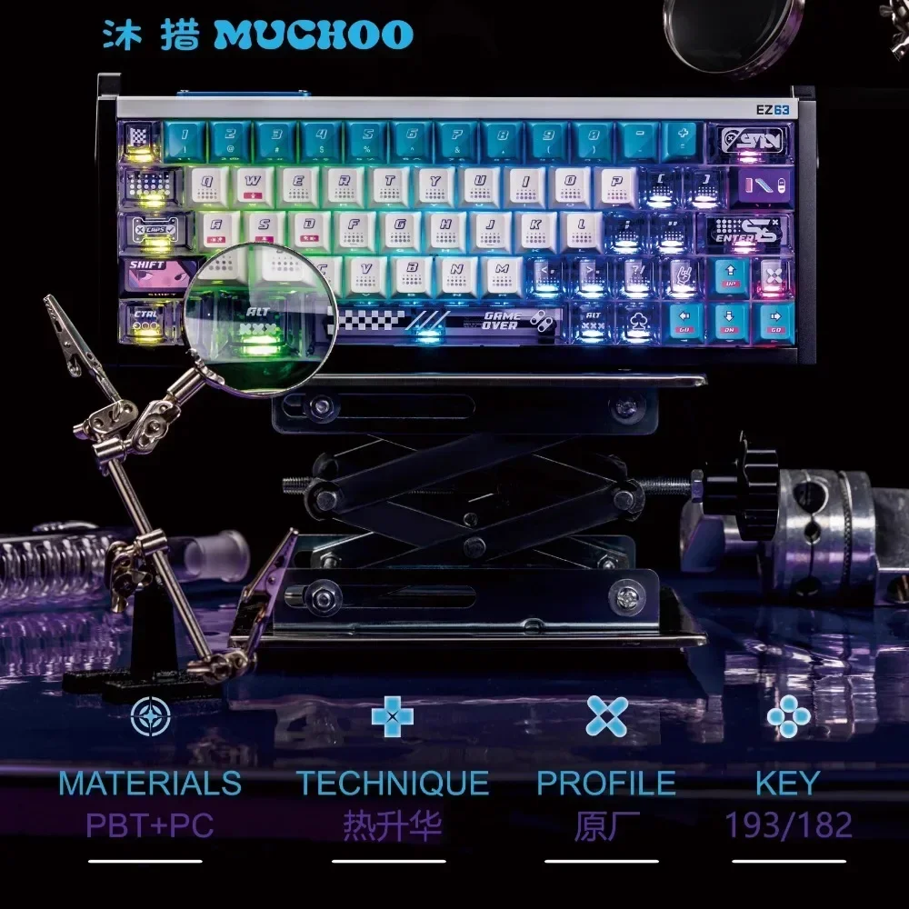 

Muchoo колпачок на 134 клавиш PBT + PC термосублимационный оригинальный профиль для механической клавиатуры на заказ колпачок для клавиатуры полный комплект Горячая замена DIY
