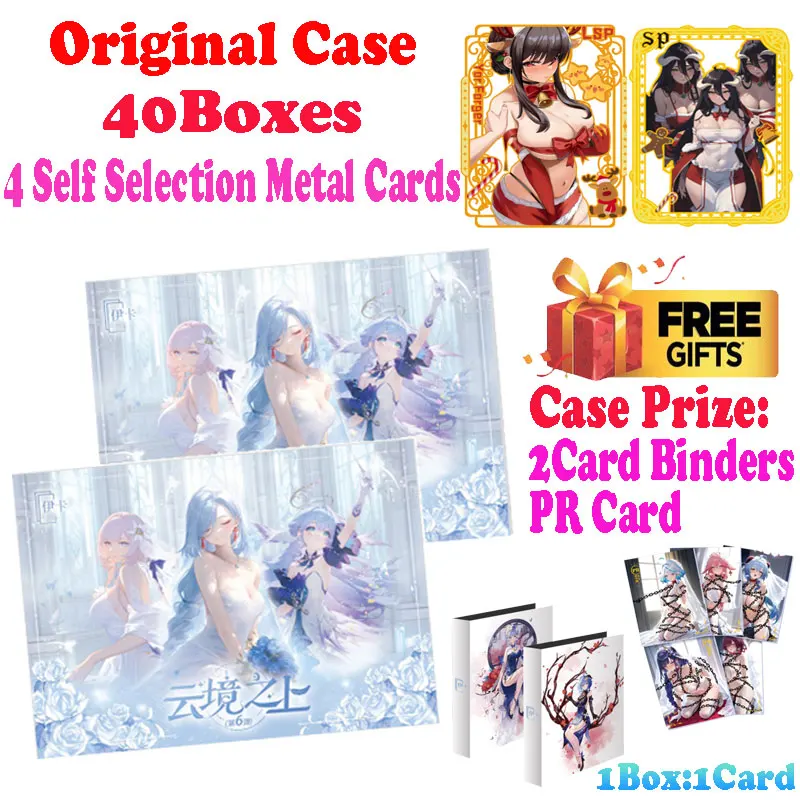 Wholesale 2024 Newest Above the Cloud Realm A4 Size Collection Card Goddess Story Waifu ACG CCG TCG Doujin Toys Hobby Gift