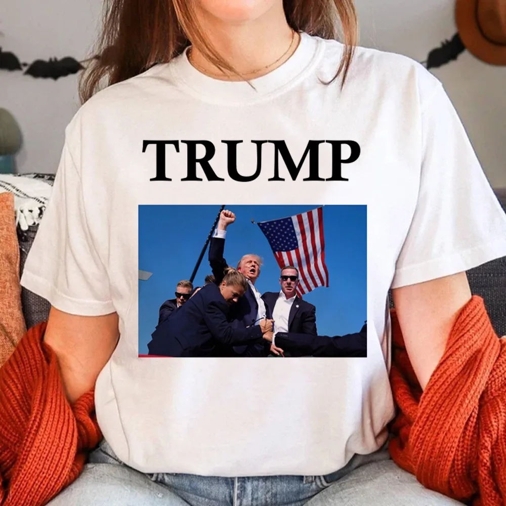 

Donald Trump T Shirt Women 2024 Never Surrender Mug Shot Graphic Tees Trump T-shirt Unisex Female