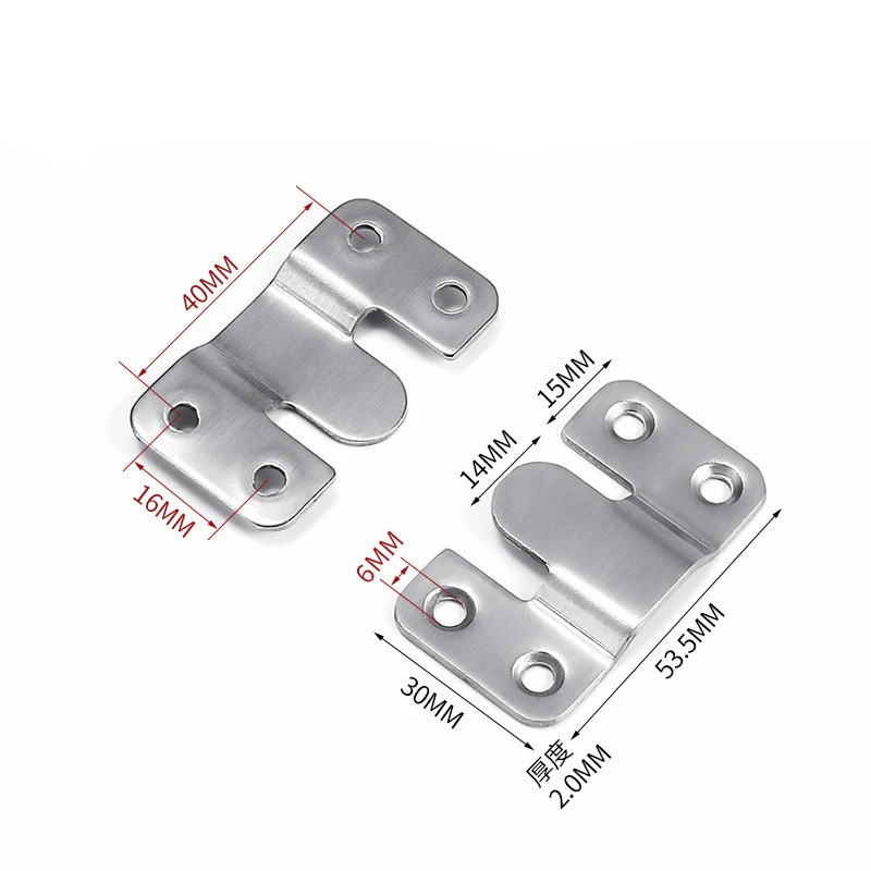 1/10PCS(5Pairs) Interlock Hanging Buckle Flush Mount Bracket Furniture Connector Wall Picture Frame Hanger Display Hooks