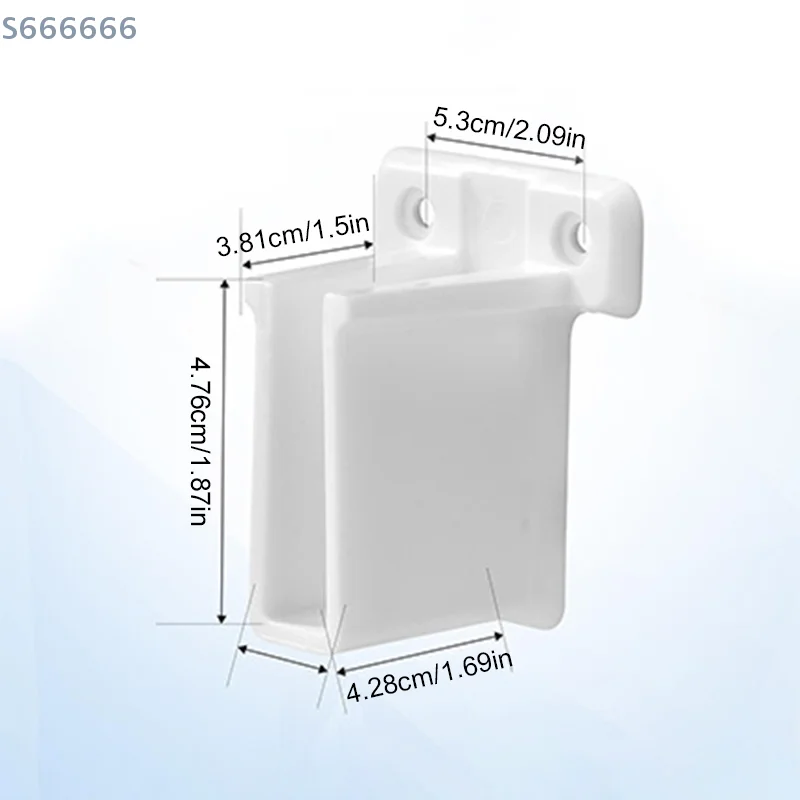 

1 Pcs White Plastic Wall Mount Wire Shelf End Brackets with Screws and Expansion Screws Heavy Duty Closet Shelves Brackets