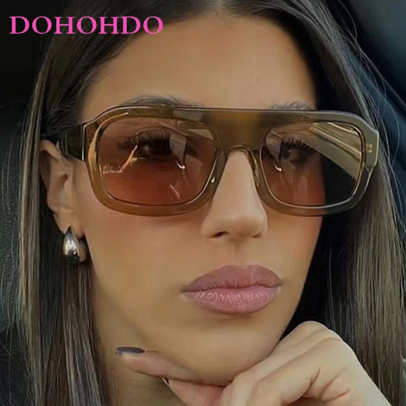 

Classic Retro Big Frame Square Sunglasses Women Men Luxury Brand Designer Outdoor Driving Summer Traveling Sun Glasses UV400
