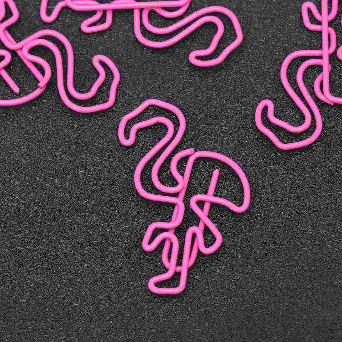 30Pcs Beautiful Pink Flamingo Bookmark Planner Paper Clip Material Escolar Bookmarks For Book Stationery School Supplies(Pink)