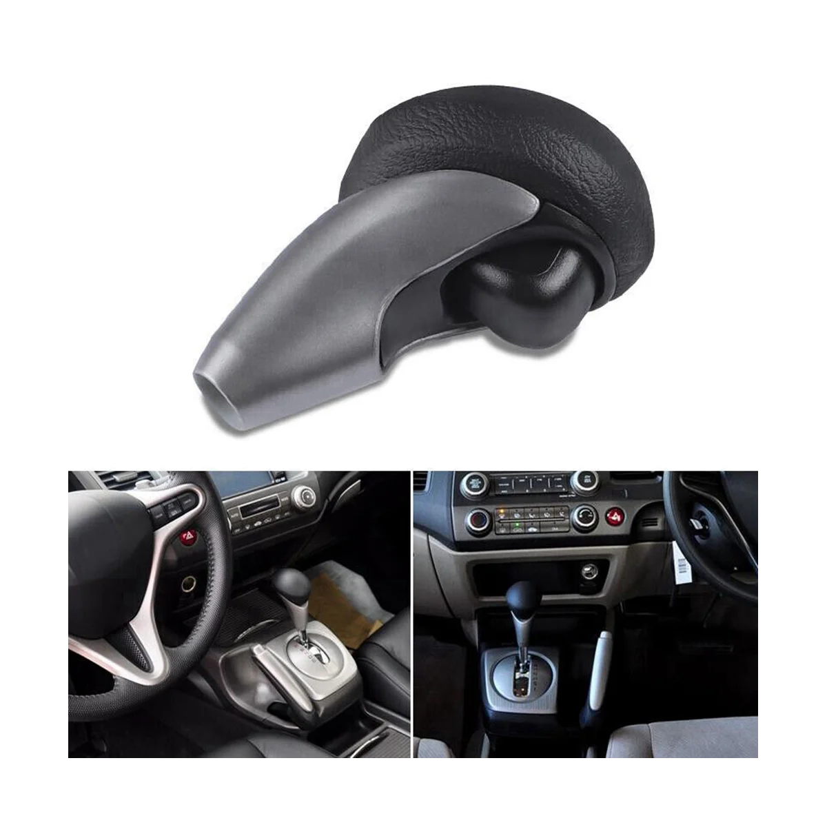 Brake Handle Gear Shift Knob Cover for Honda Civic 2006-2011 Left Hand Drive 47115-SNA-A82ZA 54130-SNA-A81,A