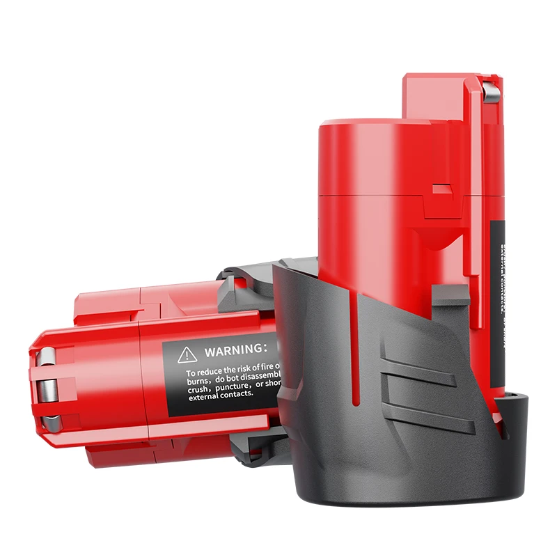 6000MAH For Milwaukee M12 Rechargeable Battery For 12V Cordless Tools 48-11-2402 48-11-2411 48-11-2401 MIL-12A-LI+charger